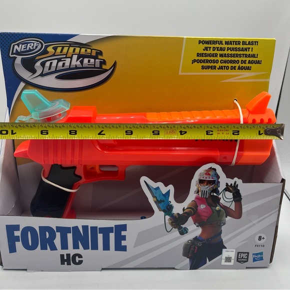Fortnite HC Nerf Gun Supersoaker Water Gun Pistol Orange Hasbro 2021 NIB - Picture 9 of 10